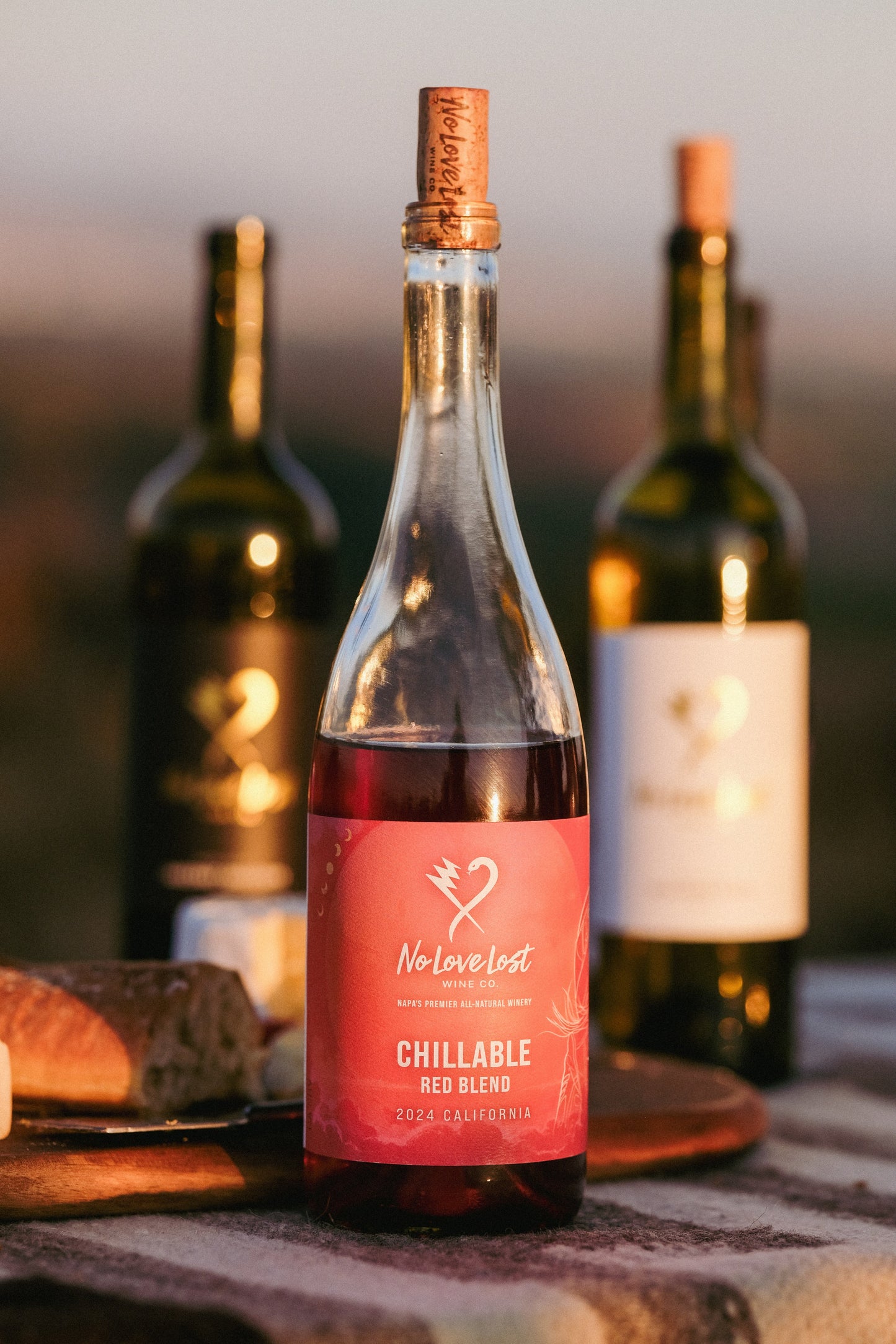 2024 No Love Lost Chillable Red β old-school California field blend of Grenache, Counoise, Mencia, and Carignan. Bright and versatile with flavors of cherry, pomegranate, and rhubarb, plus subtle toasty spice. Refreshing when chilled, smooth and spiced at room temp. 11.6% ABV.