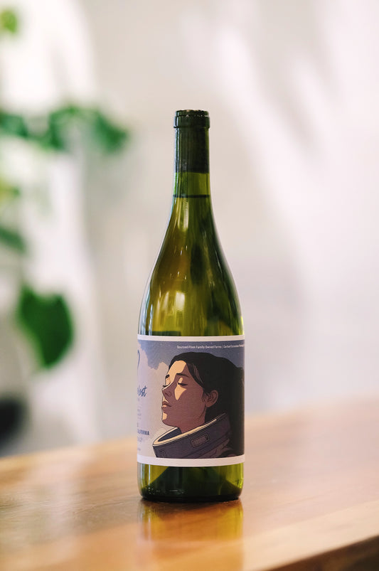 2023 No Love Lost Chardonnay — Home Ranch vineyard in the California Delta, part of a 6th-generation family farm. Barrel-fermented and aged 11 months in neutral Burgundy oak. Light, lean, and refreshing with bright acidity and minerality. 10.6% ABV.
