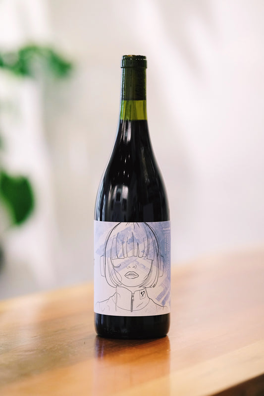 Bottle of No Love Lost 2023 Sonoma Zinfandel natural wine, featuring ripe blackberry and plum flavors with spicy notes and a smooth, minimal-intervention winemaking style, perfect for natural wine enthusiasts.